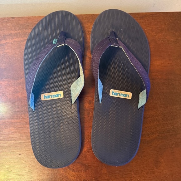Hari Mari Dunes Blue Flip-Flop Sandals Size 13 - Picture 3 of 5